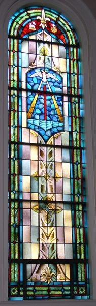 Leaded glass window