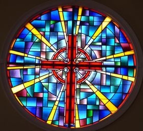 Leaded glass window